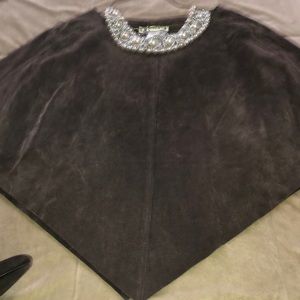 A Suede cape s/m 100% genuine leather